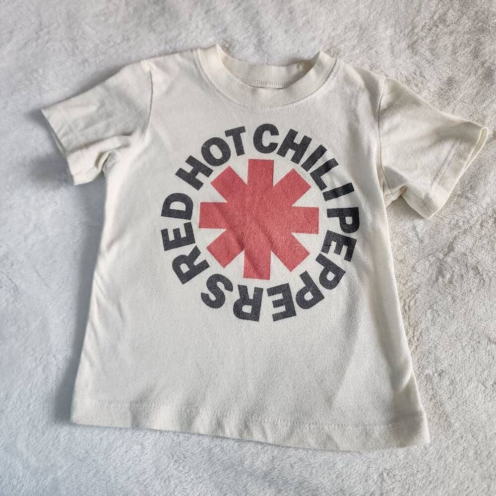 Red Hot Chili Peppers Kids Cream Colored Graphic Tshirt Size 3t